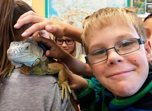 Návštěva leguána