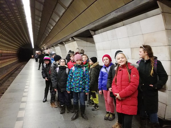 Výlet 5. třídy do adventní Prahy