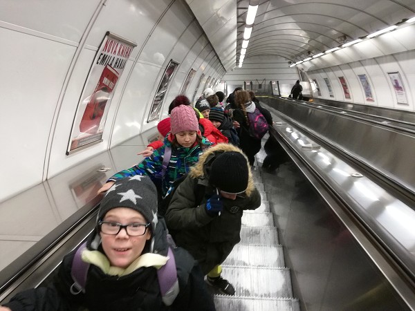 Výlet 5. třídy do adventní Prahy