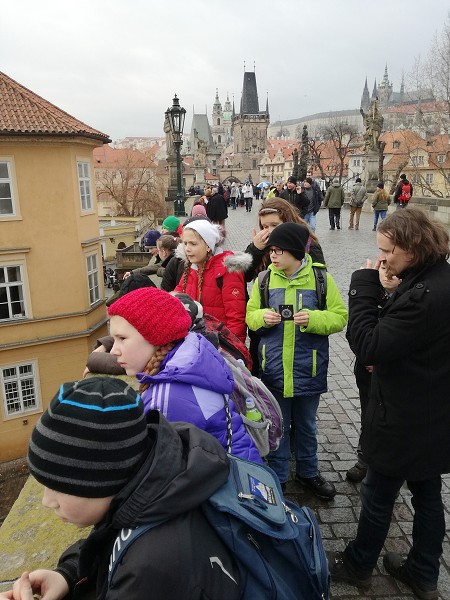 Výlet 5. třídy do adventní Prahy