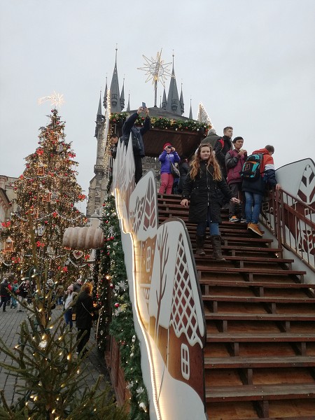 Výlet 5. třídy do adventní Prahy