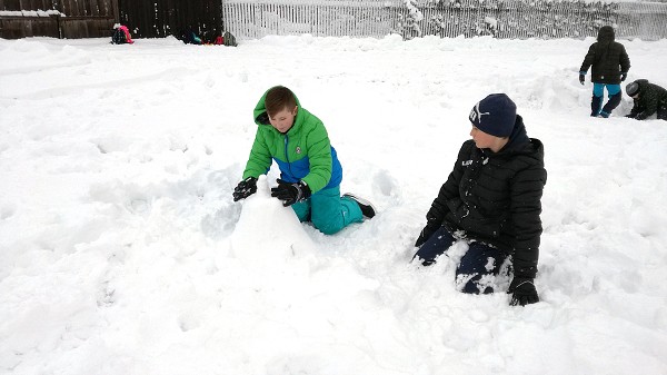 Land art – sněhové stavby
