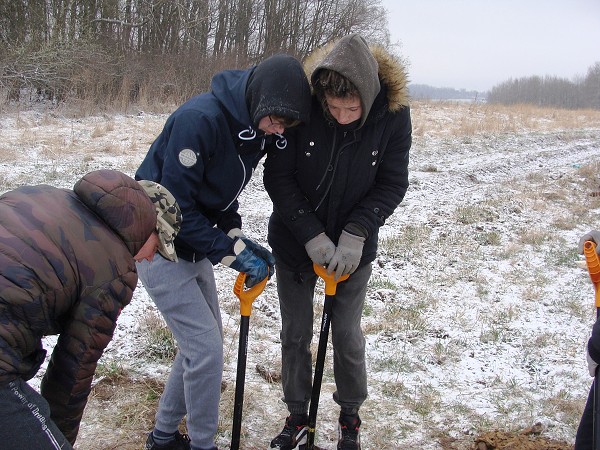 Sázení stromů (1., 5. a 9. třída)