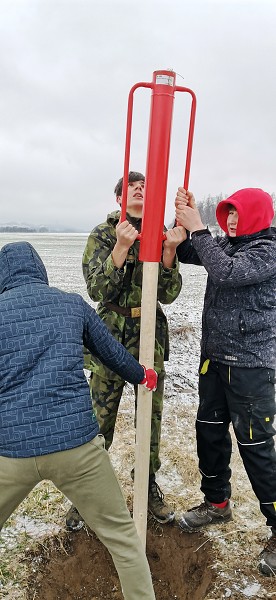 Sázení stromů (1., 5. a 9. třída)