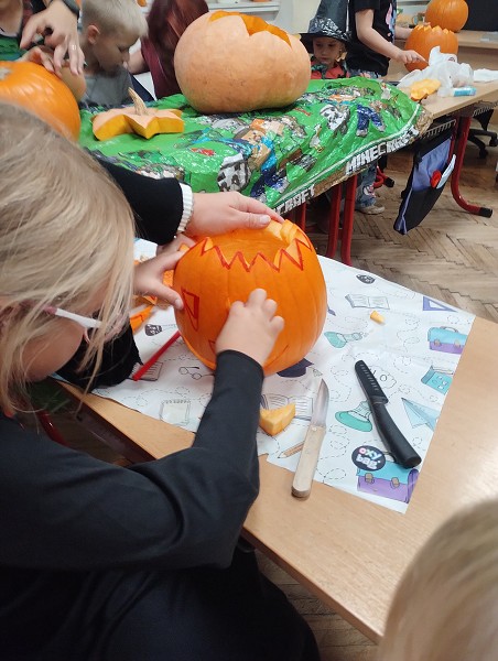 Dýňodlabání na 1. stupni