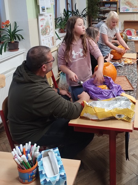 Dýňodlabání na 1. stupni