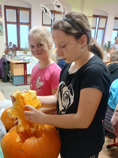 Dýňodlabání na 1. stupni