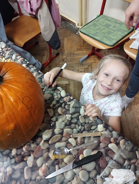 Dýňodlabání na 1. stupni