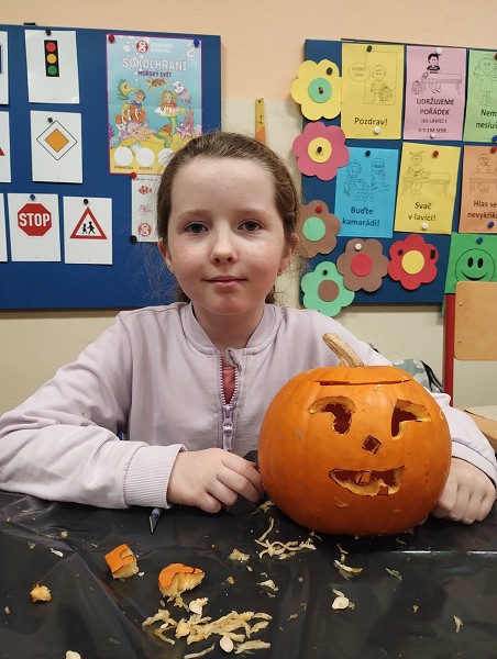 Dýňodlabání na 1. stupni